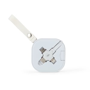 Cabo USB Retrátil 3 em 1 Personalizado Colorido — 18762