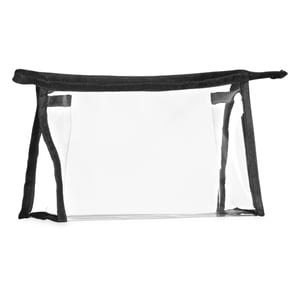 Nécessaire Plástica Transparente com Detalhe em Nylon Personalizada — 02092