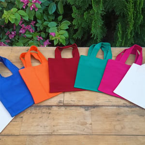 Bolsa em Tecido Brim 100% Algodão Personalizada — Escolha o Tamanho — 23022604