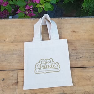 Bolsa em Tecido Brim 100% Algodão Personalizada — Escolha o Tamanho — 23022604