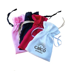 Saquinho de Cetim Personalizado em 1 cor - Elegância e Sofisticação - 25022605