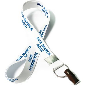 Cordão para Crachá Personalizado Frente e Verso com Jacaré | Caicó Brindes - 07102503