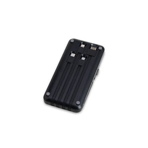 Power Bank 10.000mAh com Suporte e Cabos Embutidos – Multissaídas - 05090