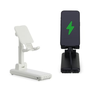 Power Bank 10.000mAh com Suporte e Cabos Embutidos – Multissaídas - 05090