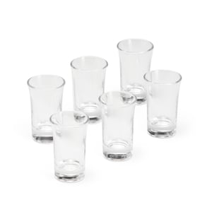 Kit 6 Copos de Vidro 50 ml Personalizado com sua Marca ou Tema de Festa — 09081