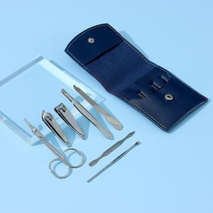 Kit Manicure 7 Peças com Estojo Sintético | Brinde Feminino Compacto - 06040