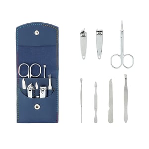 Kit Manicure 7 Peças com Estojo Sintético | Brinde Feminino Compacto - 06040