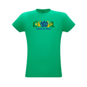Camiseta Unissex em Malha 100% algodão Tema Copa do Mundo Personalizada - 30500COPA