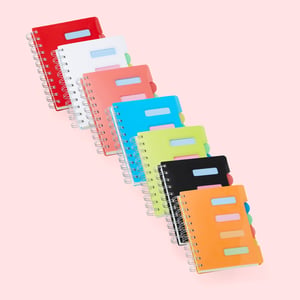 Caderno Pequeno com Divisórias e Wire‑o — 05043