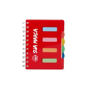 Caderno Pequeno com Divisórias e Wire‑o — 05043