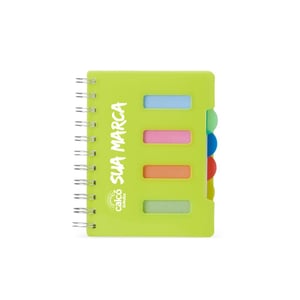 Caderno Pequeno com Divisórias e Wire‑o — 05043