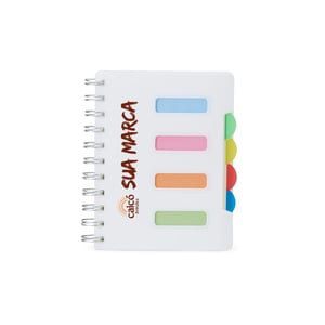 Caderno Pequeno com Divisórias e Wire‑o — 05043