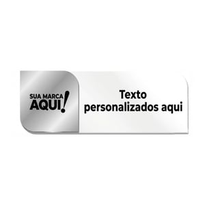 Placa de Porta Acrílico e ABS Personalizada 25x9cm + Fita 3M - 22032607