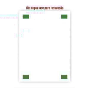 Placa de Sinalização 30X40cm em PS 1mm Resistente Sol e Chuva - ALUGA - 23032601