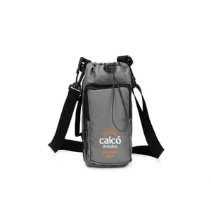 Porta-Garrafa Oxford com Alça Transversal e Bolso Frontal - 15438