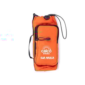 Porta-Garrafa Oxford com Alça Transversal e Bolso Frontal - 15438