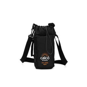 Porta-Garrafa Oxford com Alça Transversal e Bolso Frontal - 15438