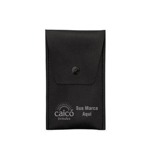 Kit Pincel 8 Peças com Estojo em Couro Sintético | Brinde de Beleza Elegante - 18876