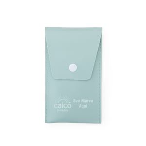 Kit Pincel 8 Peças com Estojo em Couro Sintético | Brinde de Beleza Elegante - 18876