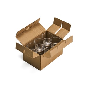 Jogo de 6 Copos de Dose Shot Vidro 30ml Premium - 1 Unidade (Kit) Premium - 09082LF