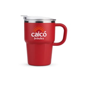Caneca Térmica Hybrid Inox 550ml - Parede Dupla com Tampa e Canudo - 09227LF