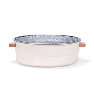 Churrasqueira Portátil Ultra Leve em Ferro com Alças de Madeira - 09232LF