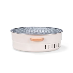 Churrasqueira Portátil Ultra Leve em Ferro com Alças de Madeira - 09232LF