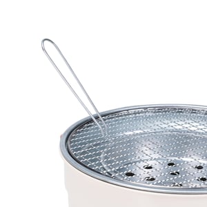 Churrasqueira Portátil Ultra Leve em Ferro com Alças de Madeira - 09232LF