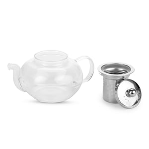 Chaleira em Vidro Borossilicato 700ml com Infusor em Inox - 19138