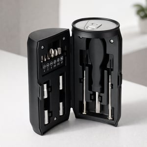 Kit de Ferramentas 13 Peças Formato Lata de Bebida - Aço Carbono - 19108