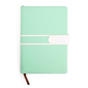 Caderneta Executiva em Couro Sintético com Fecho Magnético e Pauta - 19109