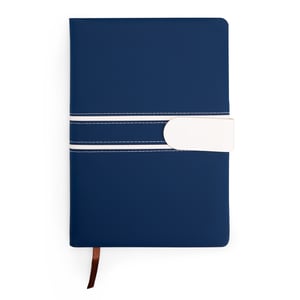 Caderneta Executiva em Couro Sintético com Fecho Magnético e Pauta - 19109