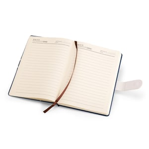 Caderneta Executiva em Couro Sintético com Fecho Magnético e Pauta - 19109