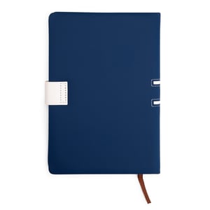 Caderneta Executiva em Couro Sintético com Fecho Magnético e Pauta - 19109