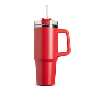 Caneca Térmica Inox 900ml com Canudo e Parede Dupla a Vácuo - 09195LF