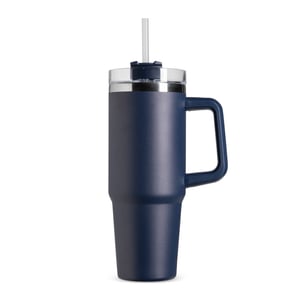 Caneca Térmica Inox 900ml com Canudo e Parede Dupla a Vácuo - 09195LF