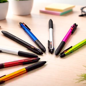 Caneta 3 em 1 com Touch - Cargas Azul, Preta e Vermelha - 09211