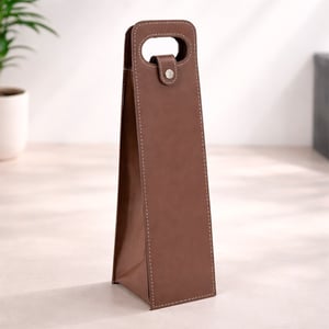 Porta-Vinho Individual em Couro Sintético - Luxo e Sofisticação - 19128
