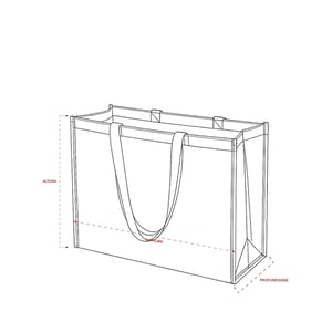 Sacola Gloss Metalizada Premium 43x36x18cm - Brilho e Alta Resistência - 09244