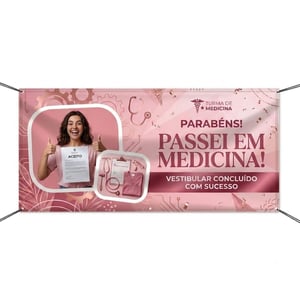Faixa em Lona Personalizada Brilho ou Fosca 280g | Caicó Brindes - 11062601