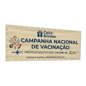 Faixa em Lona Personalizada Brilho ou Fosca 280g | Caicó Brindes - 11062601