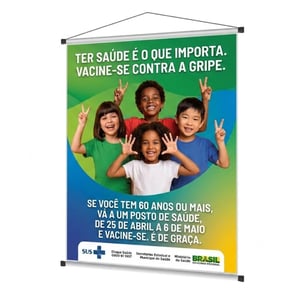 Banner em Lona 280g com Bastão e Cordão | Caicó Brindes - 11062602