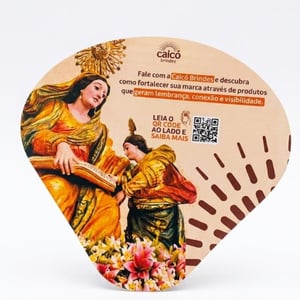Leque Ventarola Personalizado Econômico Couchê 300g | Caicó Brindes - 14072601