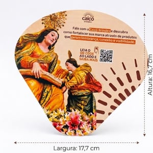 Leque Ventarola Personalizado Econômico Couchê 300g | Caicó Brindes - 14072601