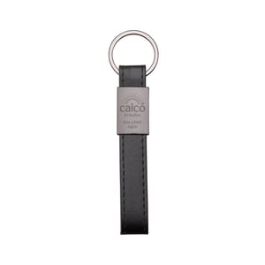 Chaveiro Metal com Couro Sintético Personalizado - 19149