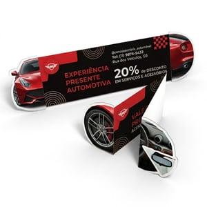 Cartão Promocional de Retrovisor e Maçaneta Duplex 250g | Caicó Brindes - 20072601