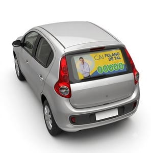 Adesivo Perfurado Político para Vidro Traseiro de Carro | Caicó Brindes - 30072601