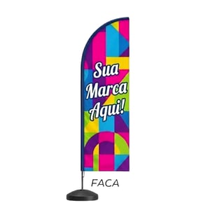 Wind Banner Personalizado Dupla Face Completo | Caicó Brindes - 02082601