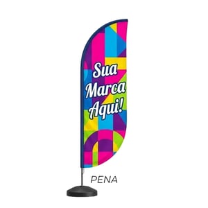 Wind Banner Personalizado Dupla Face Completo | Caicó Brindes - 02082601