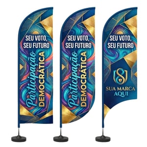 Wind Banner Personalizado Dupla Face Completo | Caicó Brindes - 02082601